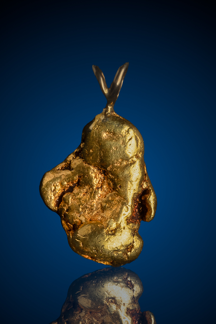 (image for) Chunky, Textured Natural Gold Nugget Pendant - Alaska - 9.0 grams